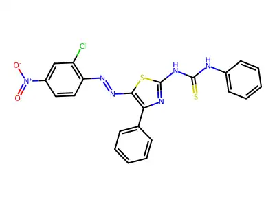 (1E)-1-[(5E)-5-[(2-chloro-4-nitrophenyl)hydrazinylidene]-4-p structure