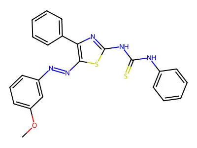 1-[5-[(3-Methoxyphenyl)diazenyl]-4-phenyl-1,3-thiazol-2-yl]-3-phenylthiourea structure