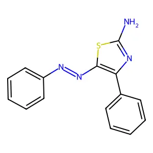 4-Phenyl-5-(phenylazo)thiazole-2-amine structure