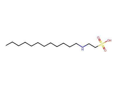 Ethanesulfonic acid, 2-(dodecylamino)- structure