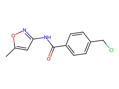 4-(Chloromethyl)-N-(5-methylisoxazol-3-YL)benzamide structure