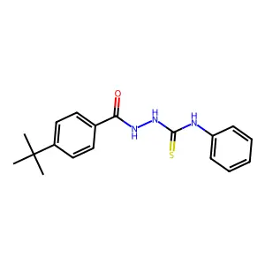 2-(4-(tert-Butyl)benzoyl)-N-phenylhydrazinecarbothioamide structure