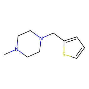 1-Methyl-4-(thiophen-2-ylmethyl)piperazine structure