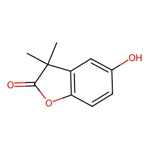 5-Hydroxy-3,3-dimethyl-2,3-dihydro-1-benzofuran-2-one structure