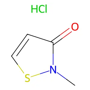 2-Methyl-4-isothiazolin-3-one hydrochloride structure