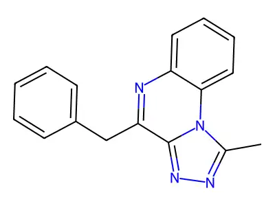 4-Benzyl-1-methyl-[1,2,4]triazolo[4,3-a]quinoxaline structure