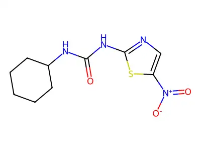 1-Cyclohexyl-3-(5-nitro-1,3-thiazol-2-yl)urea structure