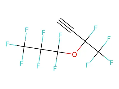 3,4,4,4-Tetrafluoro-3-(heptafluoropropoxy)but-1-yne structure