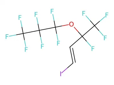 3,4,4,4-Tetrafluoro-3-(1,1,2,2,3,3,3-heptafluoropropoxy)-1-iodobut-1-ene structure