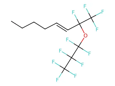 1,1,1,2-Tetrafluoro-2-(1,1,2,2,3,3,3-heptafluoropropoxy)oct-3-ene structure