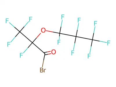 Perfluoro(2-methyl-3-oxahexanoyl) bromide structure