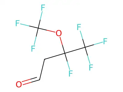 3,4,4,4-Tetrafluoro-3-(trifluoromethoxy)butanal structure