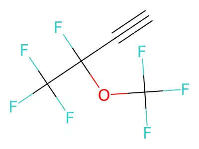 3,4,4,4-Tetrafluoro-3-(trifluoromethoxy)but-1-yne structure