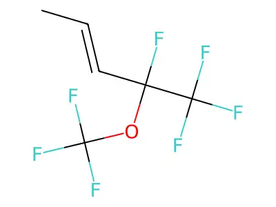 4,5,5,5-Tetrafluoro-4-(trifluoromethoxy)-2-pentene structure