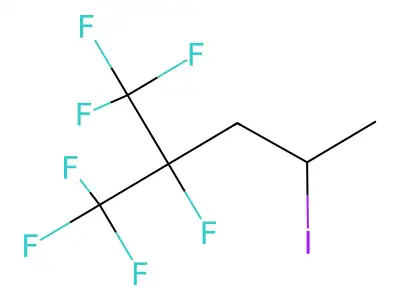 1,1,1,2-Tetrafluoro-4-iodo-2-(trifluoromethyl)pentane structure