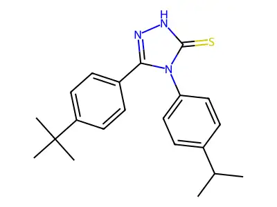5-(4-tert-Butylphenyl)-4-(4-isopropylphenyl)-1,2,4-triazole-3-thiol structure