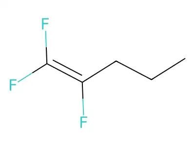 1,1,2-Trifluoropent-1-ene structure
