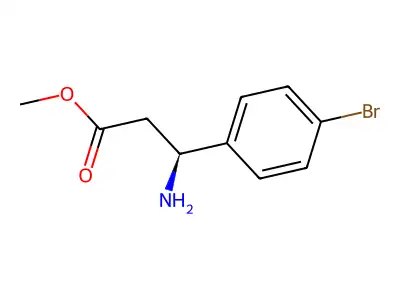 Methyl 3-amino-3-(4-bromophenyl)propanoate structure