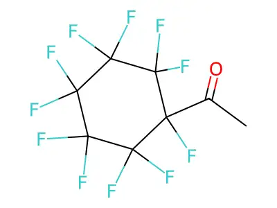 Methyl perfluorocyclohexyl ketone structure