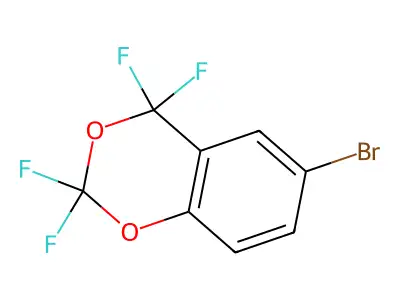 6-Bromo-2,2,4,4-tetrafluoro-1,3-benzodioxane structure