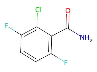 2-Chloro-3,6-difluorobenzamide structure