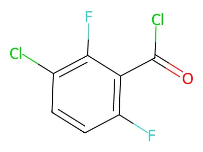 3-Chloro-2,6-difluorobenzoyl chloride structure