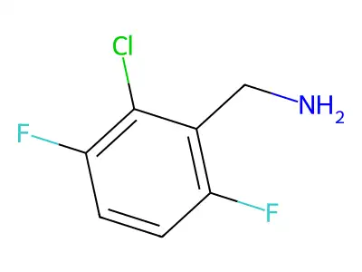 2-Chloro-3,6-difluorobenzylamine structure