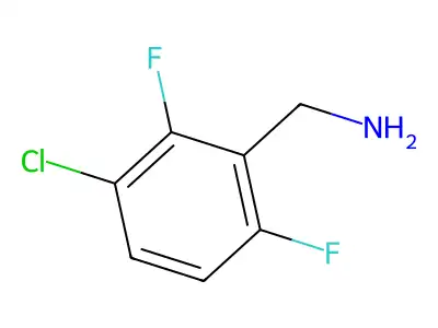 3-Chloro-2,6-difluorobenzylamine structure