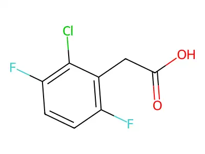 2-Chloro-3,6-difluorobenzeneacetic acid structure