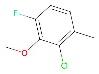 2-Chloro-4-fluoro-3-methoxy-1-methylbenzene structure