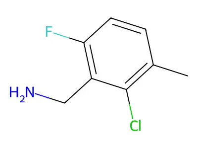 2-Chloro-6-fluoro-3-methylbenzylamine structure