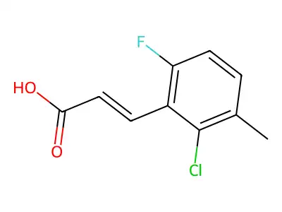 3-(2-Chloro-6-fluoro-3-methylphenyl)-2-propenoic acid structure