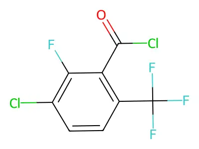 3-Chloro-2-fluoro-6-(trifluoromethyl)benzoyl chloride structure