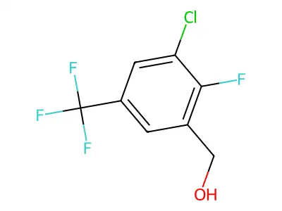 3-Chloro-2-fluoro-5-(trifluoromethyl)benzyl alcohol structure