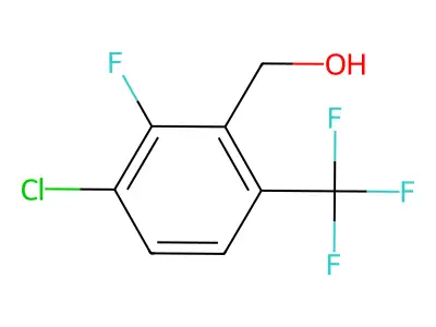 3-Chloro-2-fluoro-6-(trifluoromethyl)benzyl alcohol structure
