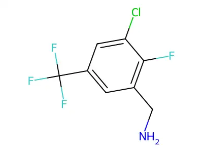 3-Chloro-2-fluoro-5-(trifluoromethyl)benzylamine structure