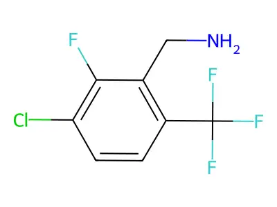 [3-Chloro-2-fluoro-6-(trifluoromethyl)phenyl]methanamine structure