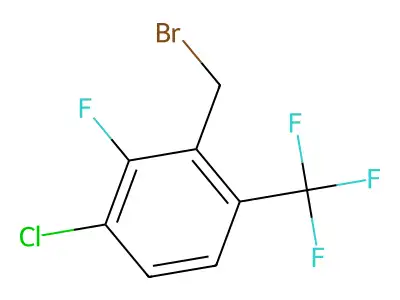 3-Chloro-2-fluoro-6-(trifluoromethyl)benzyl bromide structure