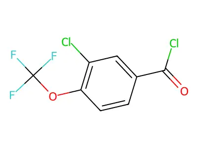 3-Chloro-4-(trifluoromethoxy)benzoyl chloride structure