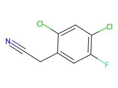 2,4-Dichloro-5-fluorobenzeneacetonitrile structure