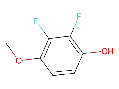 2,3-Difluoro-4-methoxyphenol structure