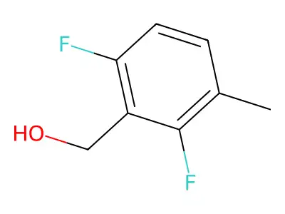 (2,3-Difluoro-4-methylphenyl)methanol structure