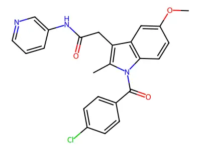 N-(3-Pyridyl)indomethacin Amide structure
