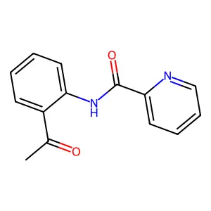 N-(2-acetylphenyl)pyridine-2-carboxamide structure