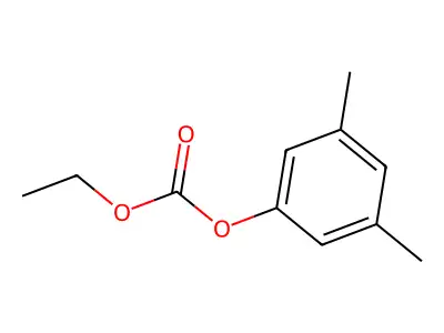 Ethyl 3,5-xylyl carbonate structure