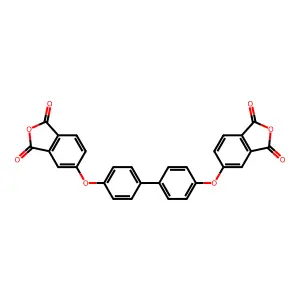 1,3-Isobenzofurandione, 5,5'-[[1,1'-biphenyl]-4,4'-diylbis(oxy)]bis- structure
