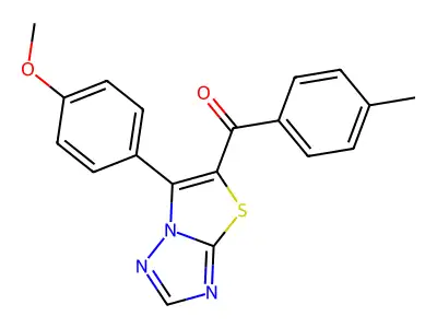 3-(4-Methoxyphenyl)-2-(4-methylbenzoyl)-[1,2,4]triazolo[3,2-b][1,3]thiazole structure