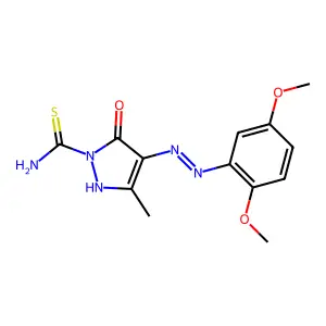 (4Z)-4-[(2,5-dimethoxyphenyl)hydrazinylidene]-3-methyl-5-oxo structure
