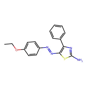 (5Z)-5-[2-(4-Ethoxyphenyl)hydrazinylidene]-4-phenyl-1,3-thiazol-2(5H)-imine structure