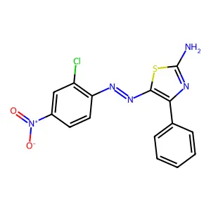 5-[(2-Chloro-4-nitrophenyl)diazenyl]-4-phenyl-1,3-thiazol-2-amine structure